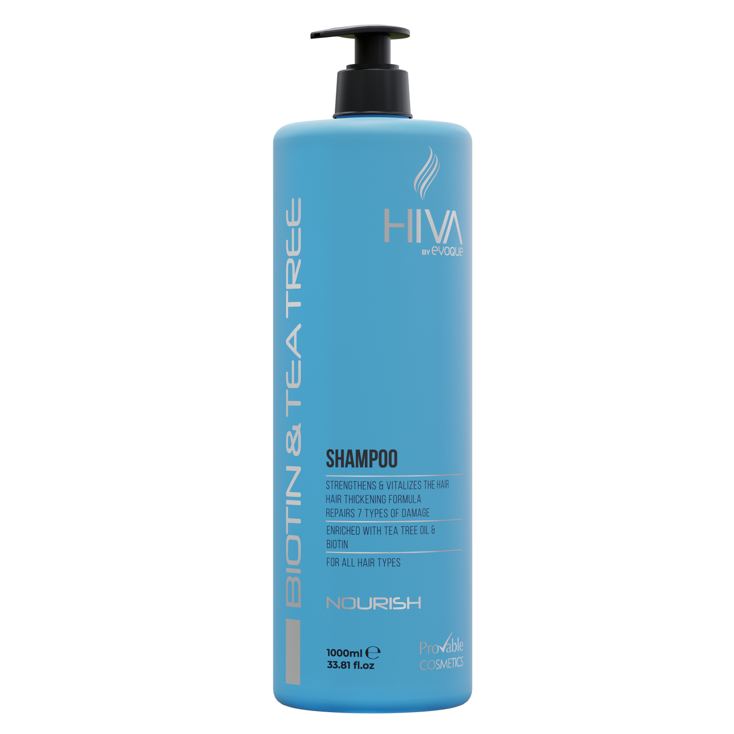 Biotin Shampoo Professional, 1000ml Hiva by Evoque