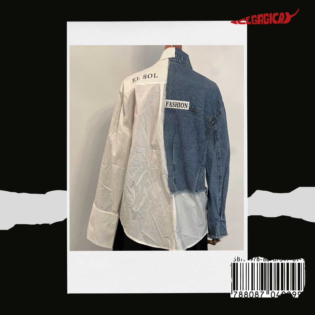 DROP 1 - Camasa cu denim deconstruita.