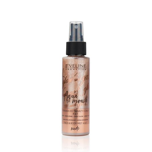 Eveline Glow And Go! Aqua Miracle Face Mist 4in1 Nude
