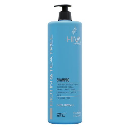 Biotin Shampoo Professional, 1000ml Hiva by Evoque