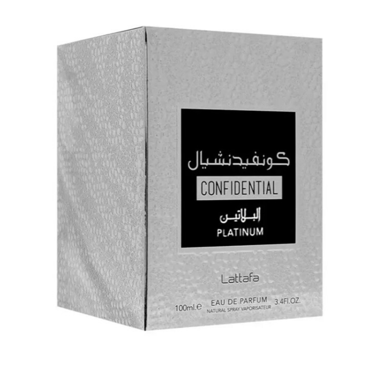 Z- Apa de Parfum Confidential Platinum, Lattafa, 100 ml