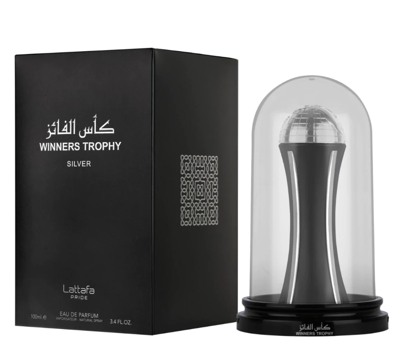 X - Apa de Parfum Winners Trophy Silver, Lattafa, 100 ML