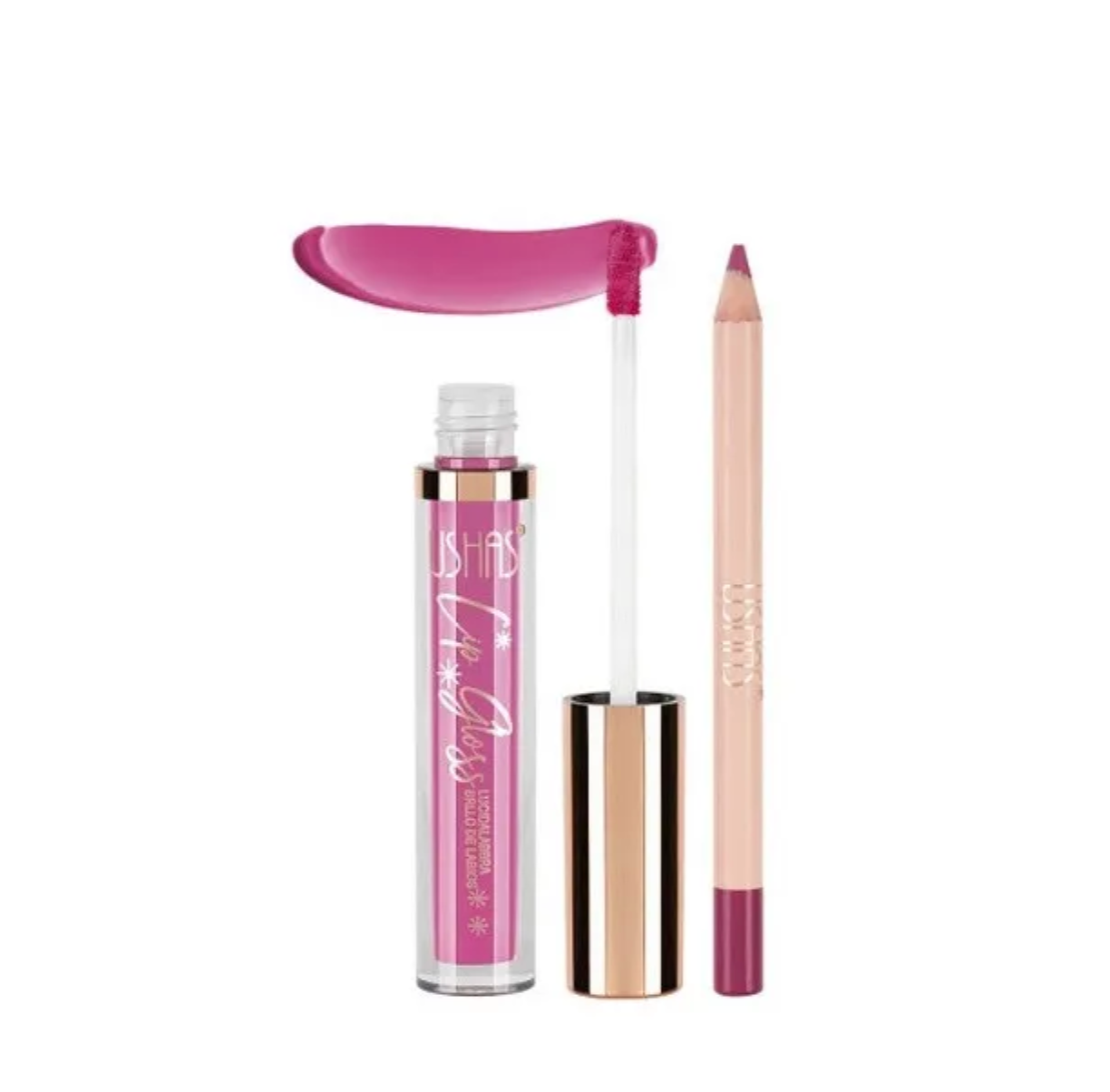 Gloss pentru buze USHAS Lip Gloss Matt + 1 Creion