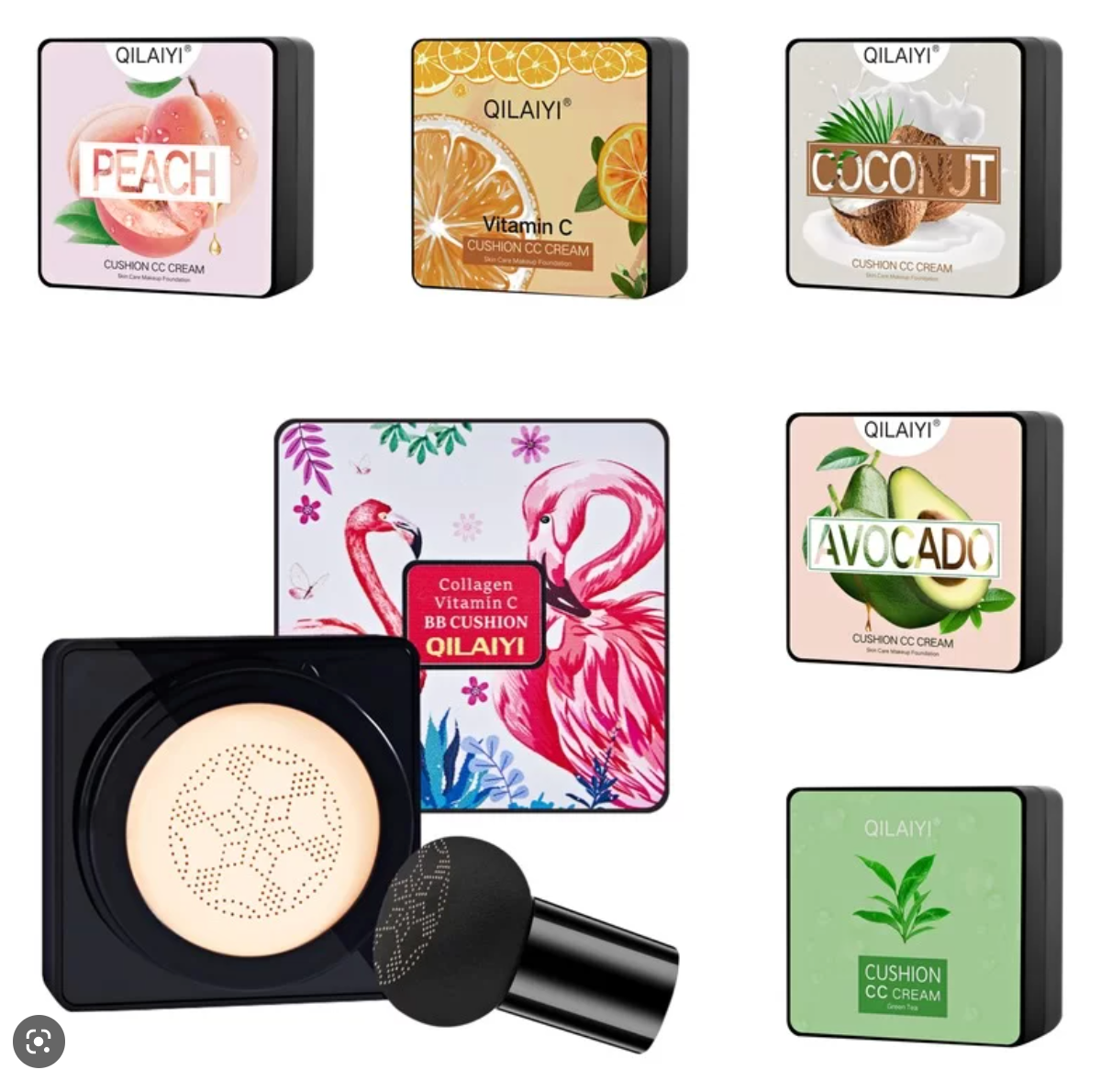 BB CREAM CUSHION cu efect de matifiere, Qilaiyi