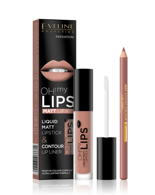 Set creion + ruj lichid, Eveline, Oh My lips